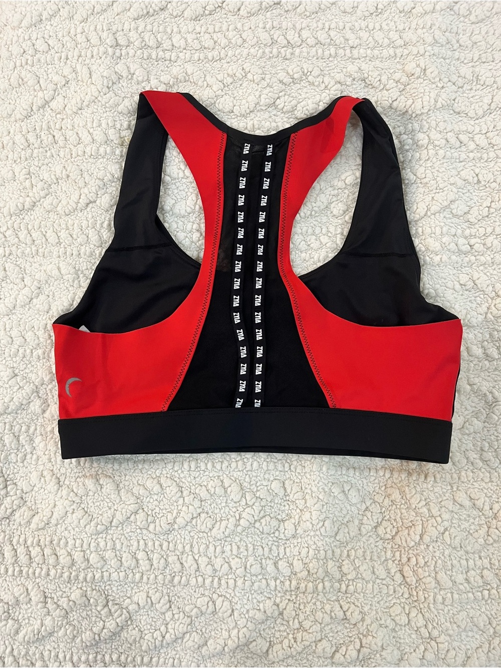 Black & Red Racerback Support Sports Bra - Picture 2 of 3